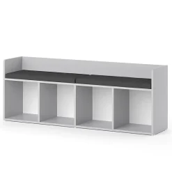 Vicco Étagère pour enfants Gris clair 142.4x53.4cm 4 compartiments
