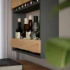 Vicco étagère pour verres à vin Chêne doré/anthracite 60x72cm