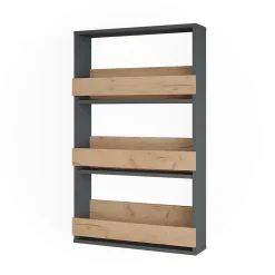 Vicco étagère pour verres à vin Chêne doré/anthracite 60x98cm