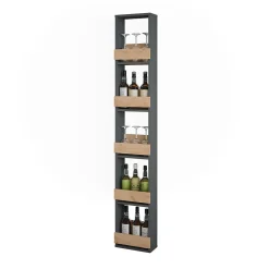 Vicco étagère pour verres à vin Chêne doré/anthracite 30x180cm