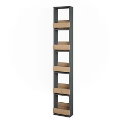 Vicco étagère pour verres à vin Chêne doré/anthracite 30x180cm