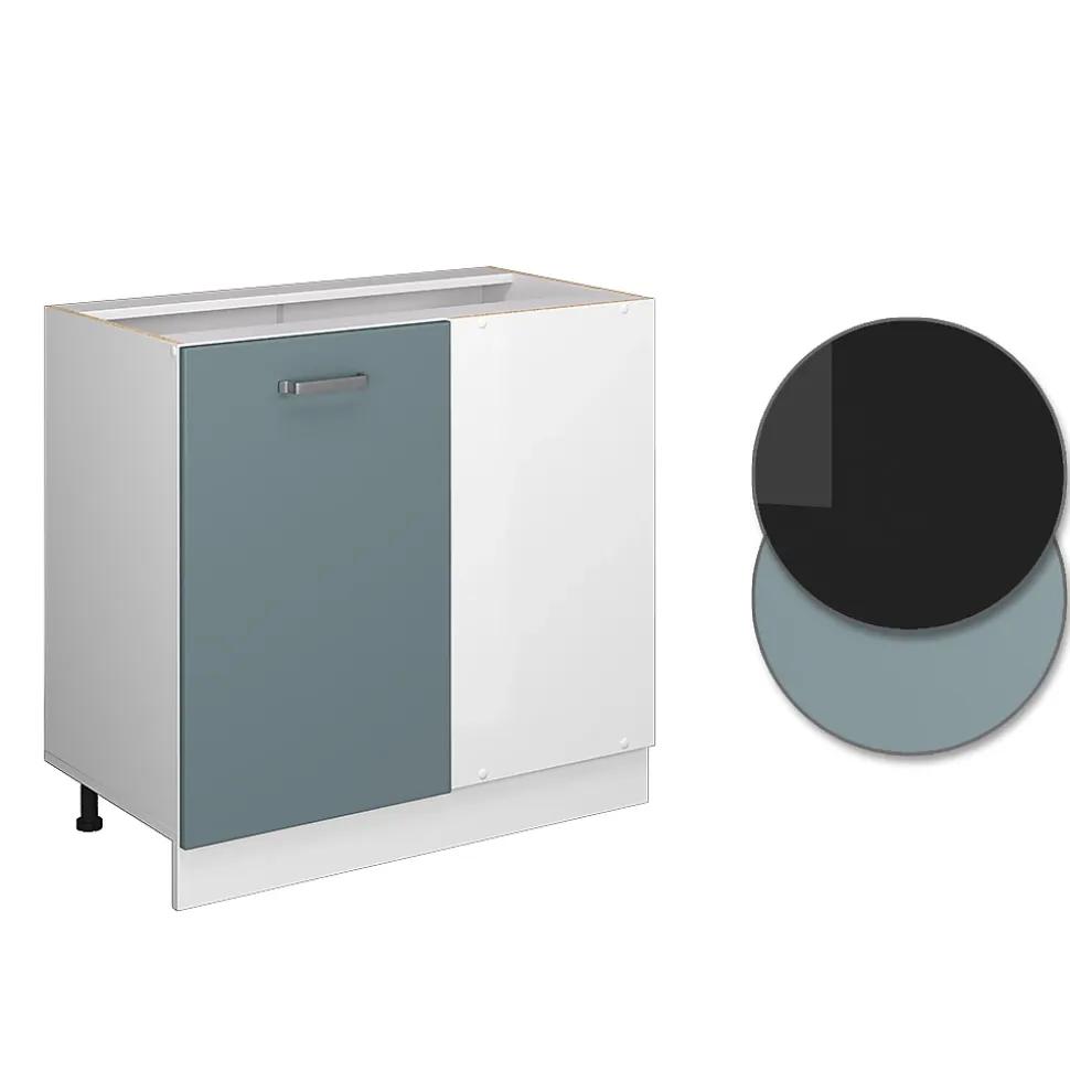Vicco Universal Armoire dangle Bleu-gris 86cm avec porte, sans PT