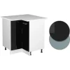 Vicco Universal Armoire dangle Noir Haute brillance 75.6cm avec porte, avec PT
