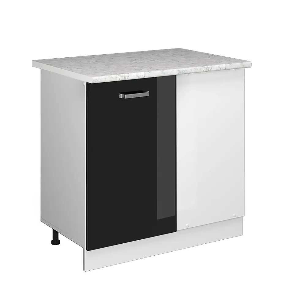 Vicco Universal Armoire dangle Noir Haute brillance 86cm avec porte, avec PT