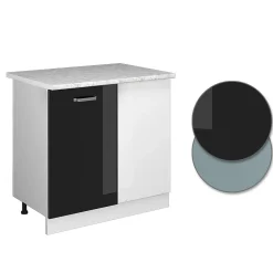 Vicco Universal Armoire dangle Noir Haute brillance 86cm avec porte, avec PT