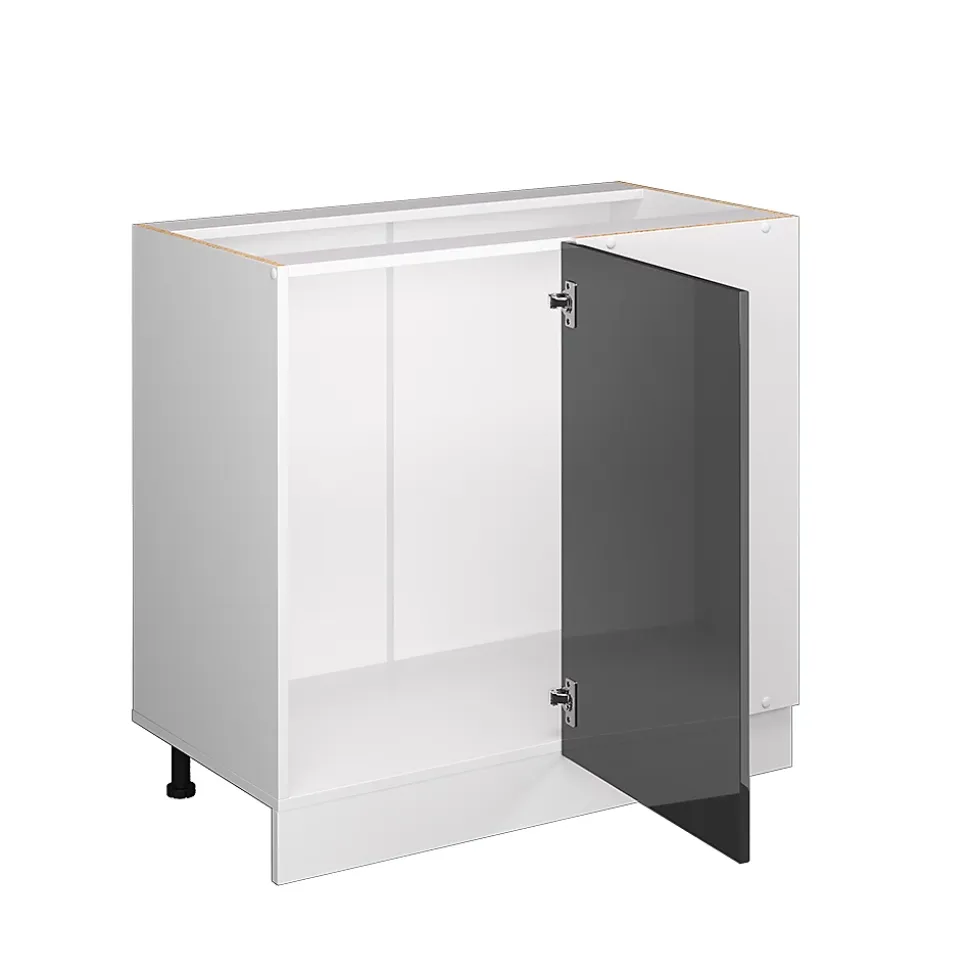 Vicco Universal Armoire dangle Anthracite Haute brillance 86cm avec porte, sans PT
