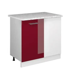 Vicco Universal Armoire dangle Rouge bordeaux Haute brillance 86cm avec porte, avec PT