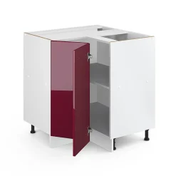 Vicco Universal Armoire dangle Rouge bordeaux Haute brillance 75.6cm avec porte, sans PT