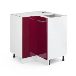 Vicco Universal Armoire dangle Rouge bordeaux Haute brillance 75.6cm avec porte, sans PT