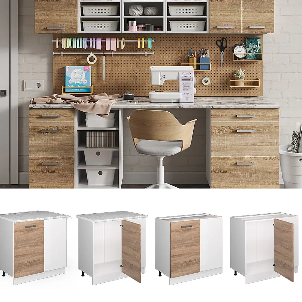 Vicco Universal Armoire dangle Sonoma 86cm avec porte, avec PT