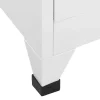 vidaXL Armoire à casiers avec 9 compartiments Acier 90x45x180 cm Gris
