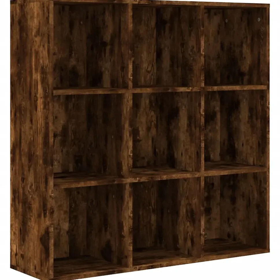 VidaXL Armoire à livres Chêne fumé 98x30x98 cm 815450
