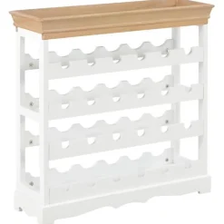 vidaXL Armoire à vin Blanc 70 x 22,5 x 70,5 cm MDF