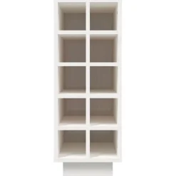 vidaXL Armoire à vin Blanc 23x34x61 cm Bois de pin massif 820972