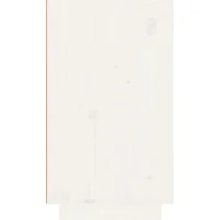 vidaXL Armoire à vin Blanc 23x34x61 cm Bois de pin massif 820972