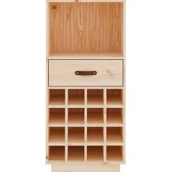 vidaXL Armoire à vin 45x34x100 cm Bois de pin massif 821532