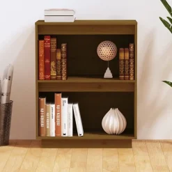 vidaXL Armoire console, Marron miel 60x34x75 cm Bois de pin solide