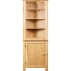 vidaXL Armoire d'angle 59 x 36 x 180 cm Bois de chêne massif