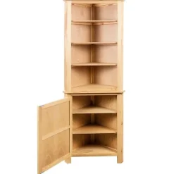 vidaXL Armoire d'angle 59 x 36 x 180 cm Bois de chêne massif