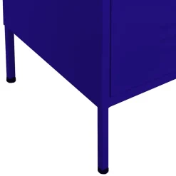 vidaXL Armoire de rangement Bleu marine 80x35x101,5 cm Acier