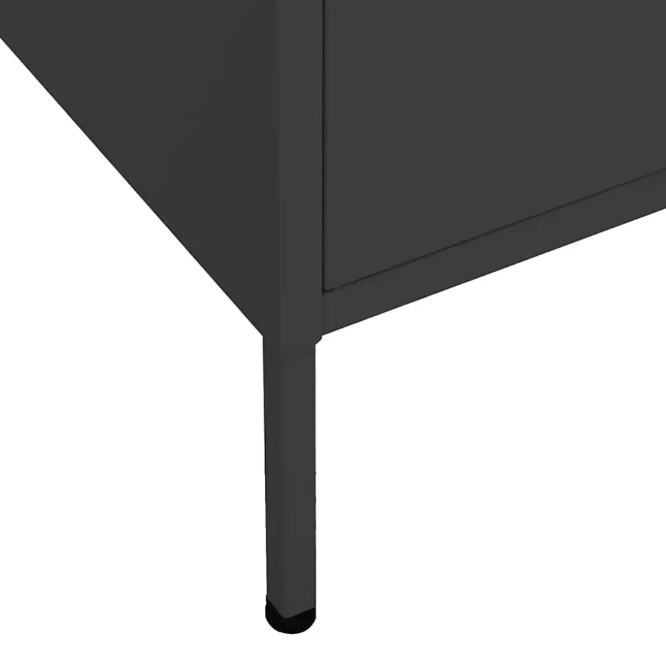 vidaXL Armoire de rangement, Noir 80x35x101,5 cm Acier