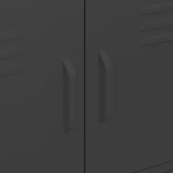 vidaXL Armoire de rangement, Noir 80x35x101,5 cm Acier