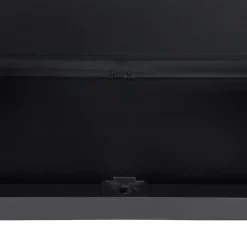 vidaXL Armoire de rangement d'extérieur gris et noir 65x37x165 cm PP 364200