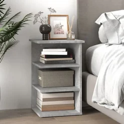 vidaXL Armoire latérale Gris béton 35x35x55 cm Aggloméré