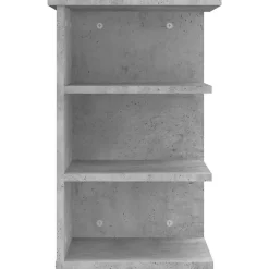vidaXL Armoire latérale Gris béton 35x35x55 cm Aggloméré