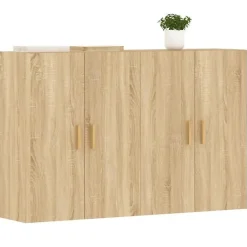 vidaXL Armoires murales 2 pcs chêne sonoma bois d'ingénierie 3197875