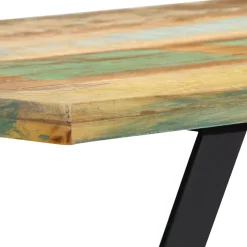vidaXL Banc 110 cm Bois de récupération massif