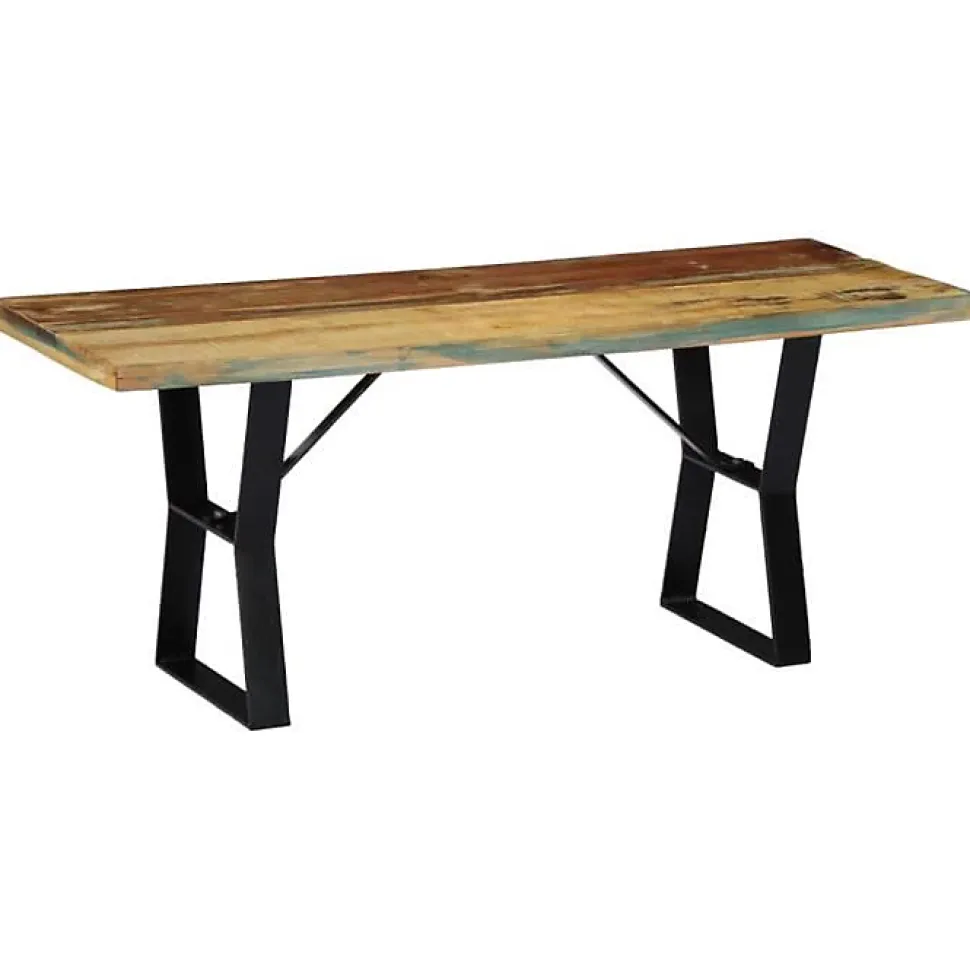 vidaXL Banc 110 cm Bois de récupération massif