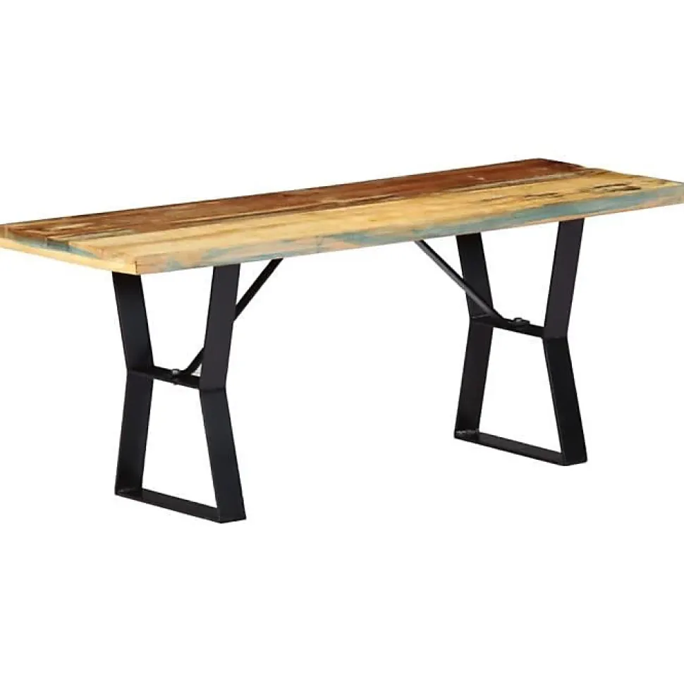 vidaXL Banc 110 cm Bois de récupération massif