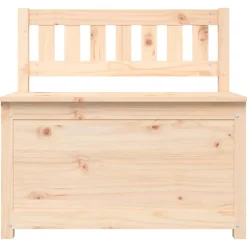 vidaXL Banc, Banc de Rangement avec Dossier, Coffre de Rangement pour Entrée, Meuble de Salon Salle de Séjour, Moderne, Bois 82354