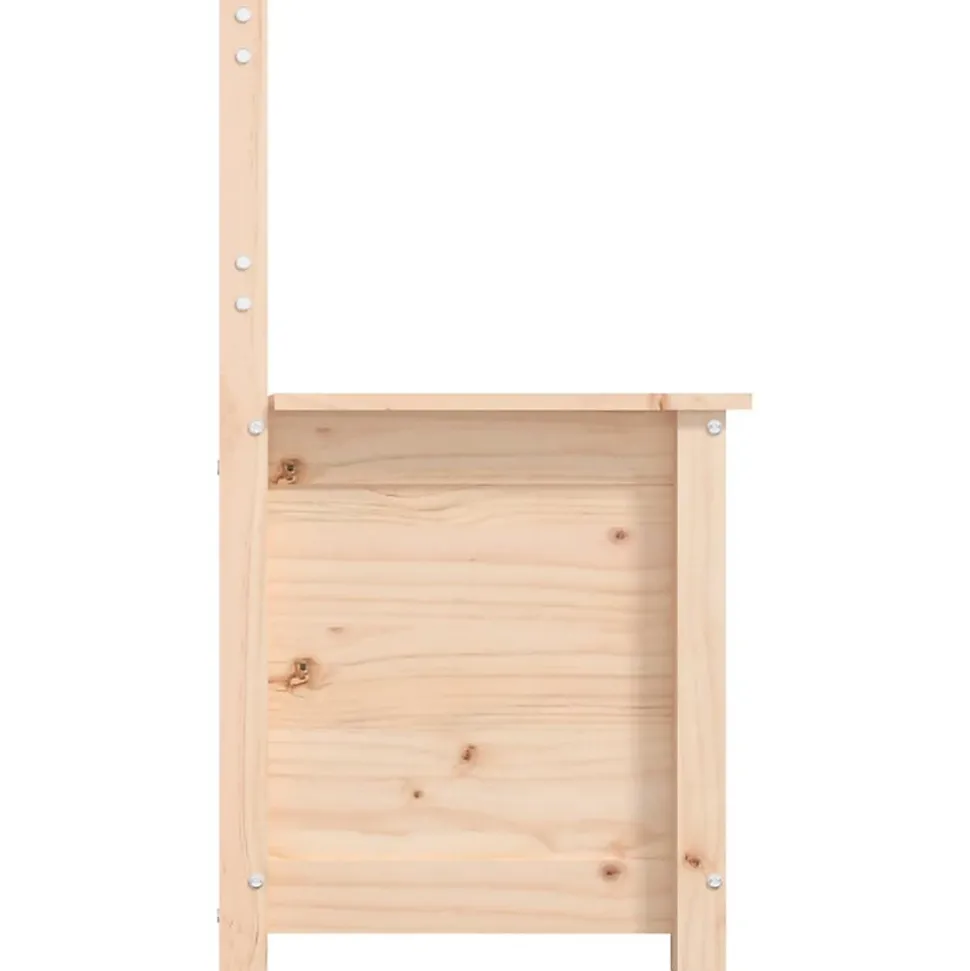 vidaXL Banc, Banc de Rangement avec Dossier, Coffre de Rangement pour Entrée, Meuble de Salon Salle de Séjour, Moderne, Bois 82354