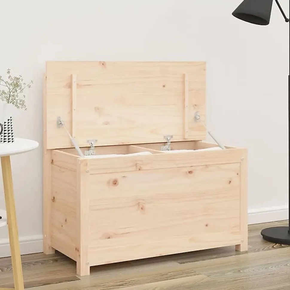 vidaXL Banc, Banc de Rangement avec Dossier, Coffre de Rangement pour Entrée, Meuble de Salon Salle de Séjour, Moderne, Bois 82354