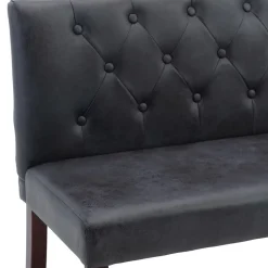 vidaXL Banc Banquette de Salon Banc de Couloir Banquette d'Entrée Banc de Salle de Séjour Maison Intérieur 148,5 cm Gris 288572