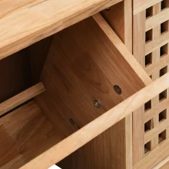 vidaXL Banc de rangement de chaussures 94x20x38cm Bois massif de noyer 247599
