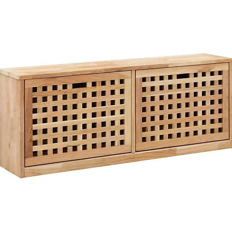 vidaXL Banc de rangement de chaussures 94x20x38cm Bois massif de noyer 247599