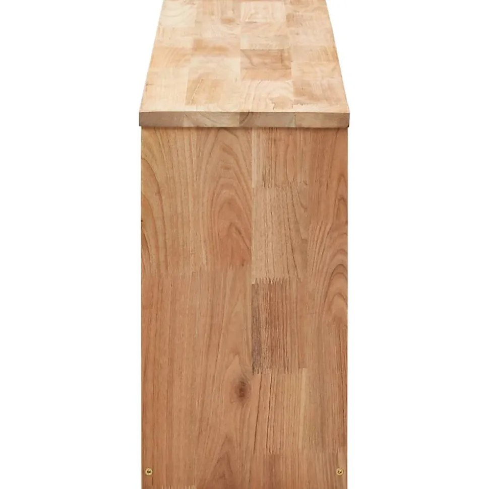 vidaXL Banc de rangement de chaussures 94x20x38cm Bois massif de noyer 247599