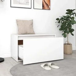 vidaXL Banc d'Entrée, Siège de Rangement, Meuble à Chaussures avec Assise, Organisateur de Salon Salle de Séjour Intérieur, 808666