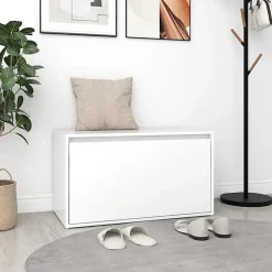 vidaXL Banc d'Entrée, Siège de Rangement, Meuble à Chaussures avec Assise, Organisateur de Salon Salle de Séjour Intérieur, 808666