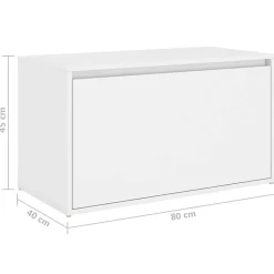 vidaXL Banc d'Entrée, Siège de Rangement, Meuble à Chaussures avec Assise, Organisateur de Salon Salle de Séjour Intérieur, 808666