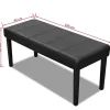 vidaXL Banc en cuir synthétique de haute qualité Noir
