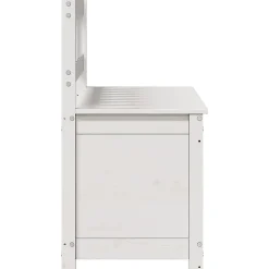 vidaXL Banc Siège de Salon Banc d'Entrée Banc de Rangement Meuble de Salle de Séjour Maison Intérieur Blanc 110x41x76,5 cm 823555