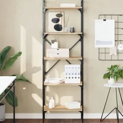 VidaXL Bibliothèque à 5 niveaux chêne sonoma 56x31,5x174 cm 833344