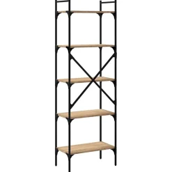 VidaXL Bibliothèque à 5 niveaux chêne sonoma 56x31,5x174 cm 833344