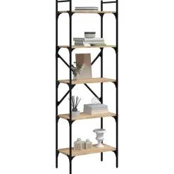 VidaXL Bibliothèque à 5 niveaux chêne sonoma 56x31,5x174 cm 833344