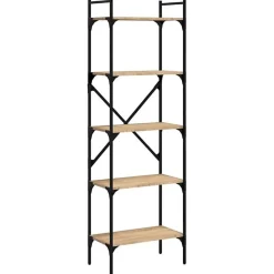 VidaXL Bibliothèque à 5 niveaux chêne sonoma 56x31,5x174 cm 833344
