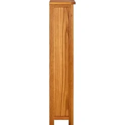 VidaXL Bibliothèque à 4 niveaux 70x22x110 cm Bois de chêne massif
